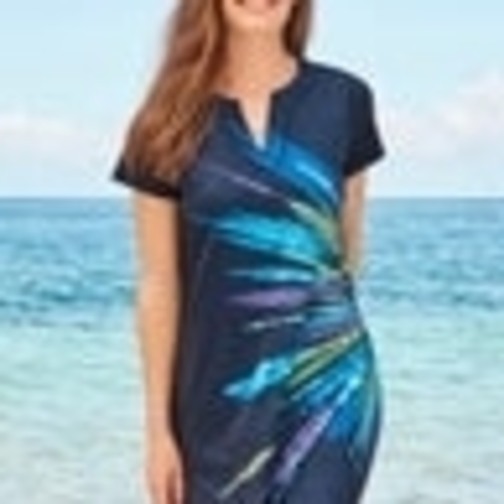 Women's Blue Swim Cover-Up
